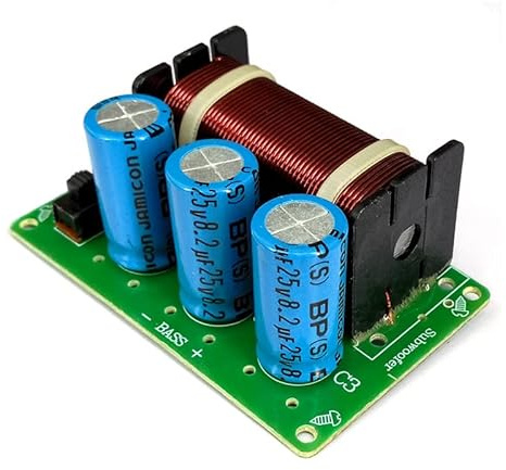 HOOCI 1 PCS 200W Basslautsprecher 50Hz Subwoofer Frequenzteiler Heimkino HiFi Stereo Bass DIY Car Audio Woofer Crossover Filter