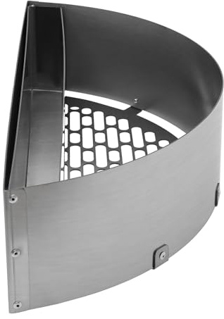 Fliuyr Panier à charbon de bois, insert Deluxe pour barbecue Low 'N Slow Smoking et barbecue au charbon de bois, acier inoxydable, support de panier à charbon de bois, 21 x 8,5 x 4,5, support de