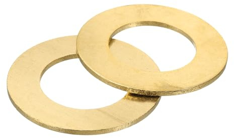 QUARKZMAN M33 Rondella Piatta, 2pz Ring di Guarnizione Piana in Ottone 59mm OD 2,5mm Spessore Ring Guarnizione Tenuta Metallo per Viti Bulloni Dadi
