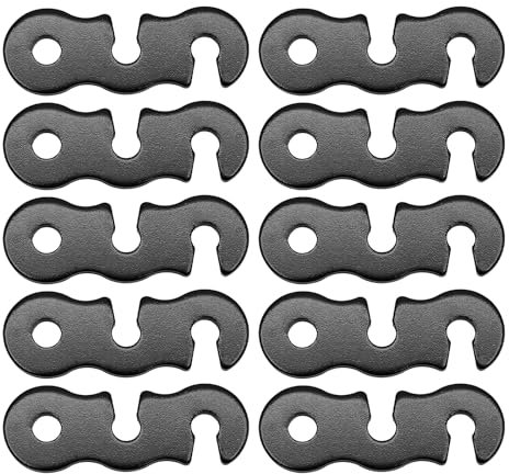Itkcozcg 10 Stück Seilspanner Camping Zelt Schnur Einsteller Camping Ausrüstung für Rucksackreisen Zeltpfahl Abspannleine Spanner Zeltschnur