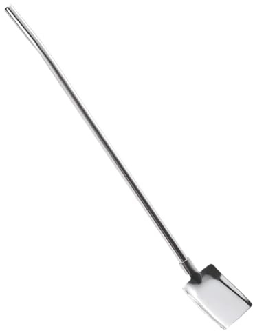 Pajitas de cuchara para beber | Cuchara reutilizable de acero inoxidable con forma de pala, pajita de café - Innovador 2 en 1 para cucharas, barbacoas, cócteles