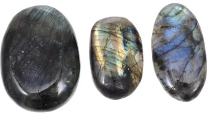 HOLIDYOYO 3pezzi Pz di Pietre di Cristallo Naturale Decorazione da Tavolo Levigata per Meditazione e Arredamento Domestico Maneggevoli per Borsa o Tasca