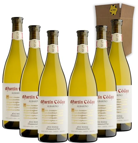 Martín Códax Albariño - Ideal para Maridar con Pescados y Arroces - Pack 6 Botellas 75cl