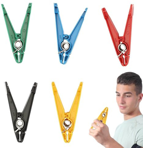Dispositivo de ejercicio para las manos – Clips de de resistencia, ejercicio de | Pinzas de ejercicio de agarre de dedo, herramienta de agarre de fisioterapia, pinzas de resistencia