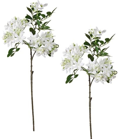 BestAlice 2 Piezas de Flores de Seda de Geranios Artificiales, Plantas de Flores de Seda, Cesta Colgante para Decoración del Hogar, Flores Artificiales de Geranios Rojos para (A)