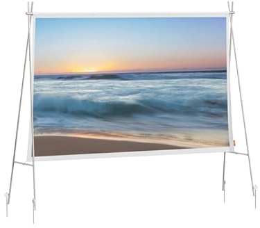 XGIMI Outdoor Portable Projector Screen 70 Foldable & Lightweight - Camping/Backyard Compatible with Horizon Series/Mogo Series/Halo+ Series Long Throw Projectors | HD/4K HDR10+ | Travel Movie Screen