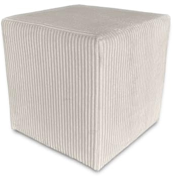 Best For Home | Würfel Pouf Hocker | Staubsturm Poof Fußhocker | Samt Sitzhocker für Wohnzimmer, Schlafzimmer & Flur | Polster Ottoman | Gepolstert Sitzpuff oder Sitzwürfel für Sofa oder Sessel