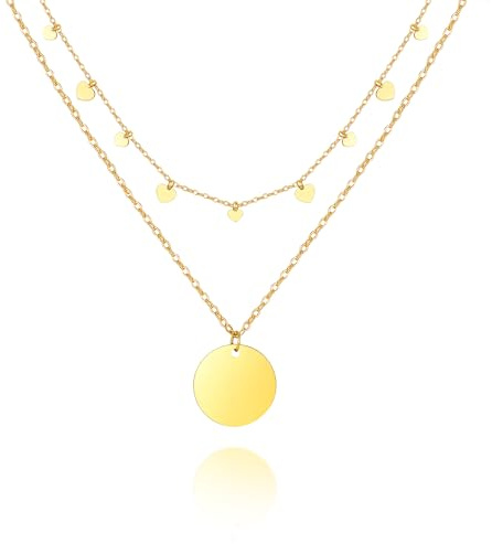 TempBeau Damen Kette Herz Infinity Kreuz Tropfen | Zeitlose Designs für jeden Anlass, Herz Infinity Kreuz Tropfen, Edle Geschenkverpackung, Silber & Gold verfügbar