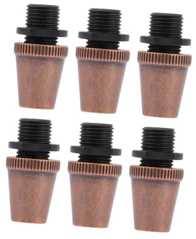 Gatuida Sujetacables Ligeros Para Lámparas De Techo, Abrazaderas De Fijación De Cables, Prensaestopas Para Bricolaje, Metal Rojo Antiguo, 6 Piezas, Uso Iluminación Colgante
