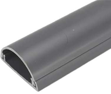 Cubierta Autoadhesiva De PVC Curvada for Cables, Sistema De Gestión De Cables, Ocultador De Cables for Televisores Montados En La Pared Longitud Total: 472.5in (30X L15.75in)(Gray)