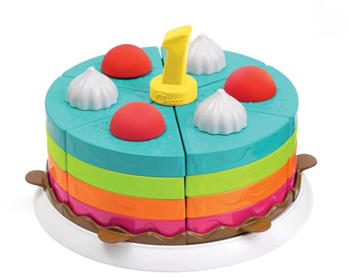 Chicco Torta Decorabile Montessori 42 Pezzi, Gioco Impilabile e di Ruolo, Sviluppo Motricità Fine, Colori e Logica, Senza Vernici, Stimola la Fantasia, Gioco per Bambini, Idea Regalo, 12-36 Mesi