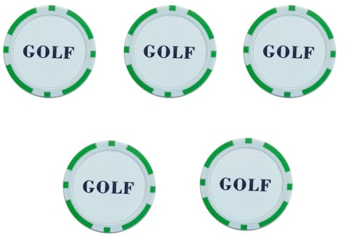 OAEPG Golfs Marker con Cap Hat Clip Training Aiuto Adesivo Epossidico Marcatore Palla Golf Accessori Personalità Golf Ball Marker
