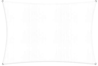 Lumaland Voile d'ombrage rectangulaire - 2 x 3 m - Protection Solaire résistante aux intempéries - avec Cordes de Fixation - pour terrasse, Jardin et Balcon - en polyéthylène Haute densité - avec