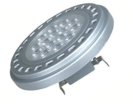 QLEE Ar111 Led G53 Bulb 15w AC120V 6000k Cool White Light Es111 Ar111 Spotlight Tracklight Landscape Reflector Light 30°Beam View Angle 1500lm Halogen 75w 100w Replacement Bulbs (AR111 G53, AC120V)
