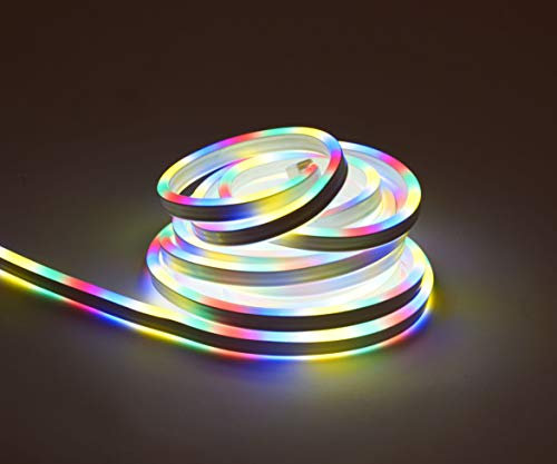 Tubo luminoso a LED, 5 m, multicolore, 450 LED, per esterni