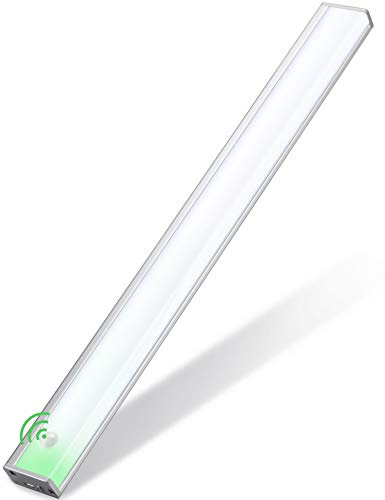 Automatic Wireless 48 LED Kitchen Cabinet Lighting Motion Sensor Rechargeable Closet Light Pantry Light, Closet Lights Battery Operated Kitchen Lighting Under Counter(158lm, 6500k, 15.8inch)