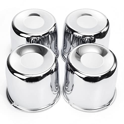 RTRHINOTUNING 4 stycken 4,25 Push Through Wheel Center Caps för Lastbil Trailer Hjul Cirkel 4,25 Hål 3,66 hög hjulnavkapsel