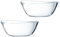 Cristal D'arques Coupelle Bowls - Dessert Ice Cream Set - 2 Pieces, Diameter 14cm