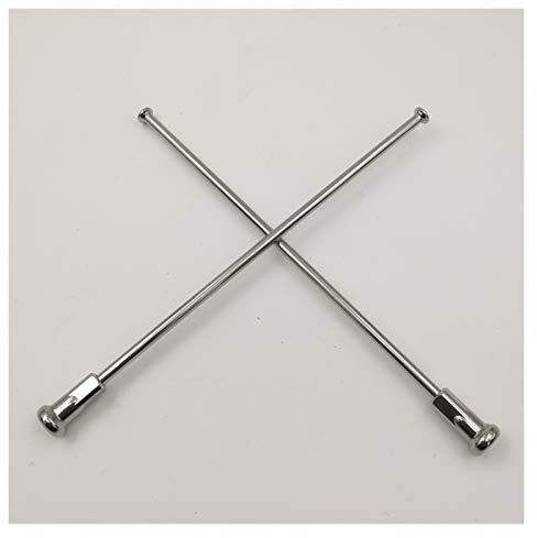 YGLONG Fahrradspeichen 8g Durchmesser 4,0 mm gerade Zug Motorradspeichen Spleisfarbe 304 Edelstahl Material Gerade Kopf Motocross Radstifte Fahrrad Speichen (Color : Length 123mm)