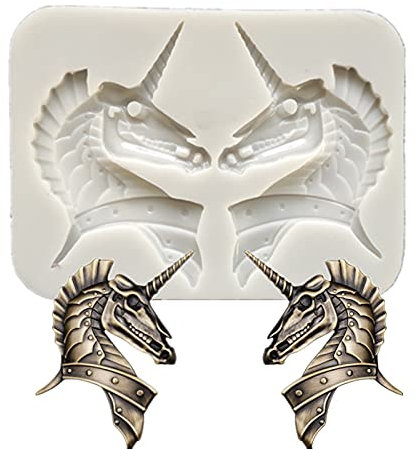 Unicorn Silicone Fondant Cake Mold, unicorn horse Chocolate Mold Kitchen Baking Mold Wedding Cake Decorating Moulds Gummy Sugarcraft Mold Chocolate Candy Cupcake Mold