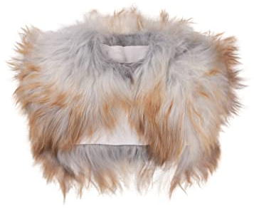 Battle-Merchant Wikinger Schulterfell | Gemütliches Mittelalter Fell, Lammfell, echt Naturfell, Tierfell, Damen & Herren, LARP & Fantasy Cosplay