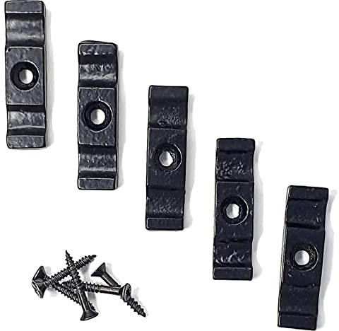 Large Black Turn Buttons & Screws Latch Thumb Catches Black 50mm/2-Inch for Shed Doors Garden Animal Pens Rabbit Hutch Pack of 5.