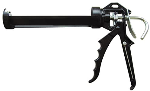 Nespoli Pistola in silicone professionale per cartucce fino a 310 ml, doppia camma con ammortizzatore, per prodotti di viscosità media