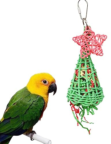 Jouets pour Oiseaux Mandarin | Jouets d'intelligence pour Conuri avec Design Cône - Jouets à mâcher pour Oiseaux faciles à mâcher et à saisir, Jouets pour Oiseaux pour