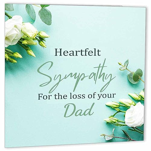 Trauerkarte für Vater – Sorry for your loss, Beileidskarte, Kondolenzkarte
