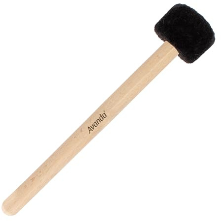 Avanda Schlägel/Klöppel mit hartem Filzkopf Ø 3 zum Anschlagen von Klangschalen und Gongs. 23 cm langer Stiel aus natürlichem Rosenholz. Fertigung ohne Schraube. Für professionelle Ansprüche.