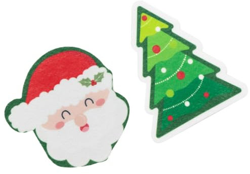 PRETYZOOM 2stücke Weihnachts- Geschirr Reinigungsschwämme Effektive Küchenschrubber Für Töpfe Pfannen Und Langlebige Und Vielseitige Spülhilfen Für