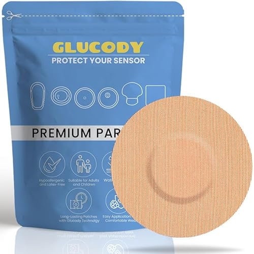 GLUCODY 10pc Parches Sensor Freestyle Libre 2 Hipoalergénicos, Impermeables, Transpirables Y Suaves Con La Piel/Marca Especializada En Parche Sensor Freestyle Libre 2 Complementos Diabetes (Marron)