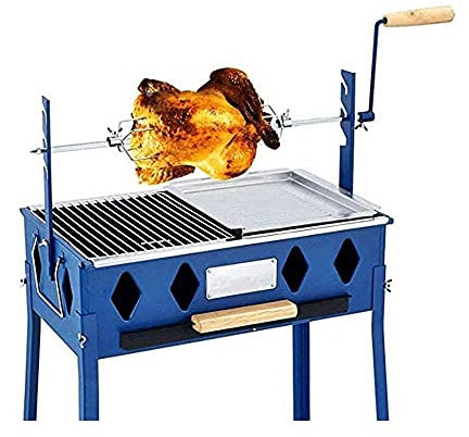 Griglia per barbecue Griglia per barbecue all'aperto Grande barbecue in acciaio inossidabile Maiale Agnello Capra Pollo allo spiedo Girarrosto Griglia girarrosto Griglia multifunzionale all'apert