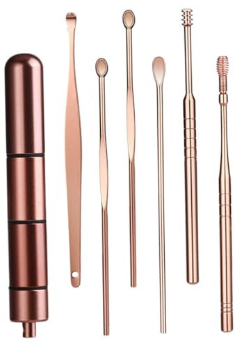 minkissy 18stücke Teiliges Tragbarer Spiral-ohrlöffel Mit Aufbewahrungsbox Für Erwachsene Sanfte Ohrreinigung Und Ohrenschmalzentfernung Für Ganze Familie