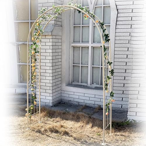 Arche Jardin for Rosiers Plantes Grimpantes, Metal Arceau à Rosiers, Pergola Tonnelle de Jardin