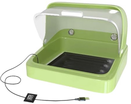 Boîtier pour les poussins, bébé poussin couveuse | Boîte à couvain de poulet incubateur d'oiseau,3 Boîte à nidification visuelle réglable à température, coussinet chauffant pour bébé perroquets, canet