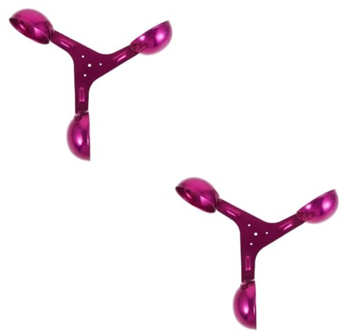 HEMOTON 2 Pezzi Accessori per anemometro protezione dell'indicatore del coppa dell'anemometro coppa indicatore della direzione del Lega di alluminio Viola,porpora