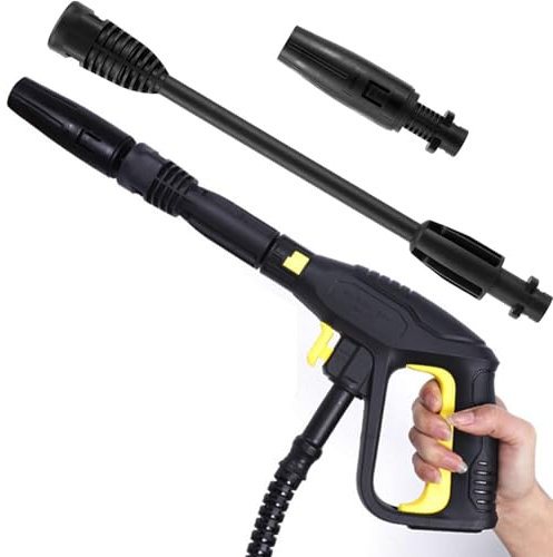 2175PSI Pressure Washer Trigger Spray Gun Washer Accessory with Replacement Extension Wand Jet Washer & Adjustable Spray Nozzle, Lance Kit Quick Connect Release System for Karcher K2 K3 K4 K5 K6 K7