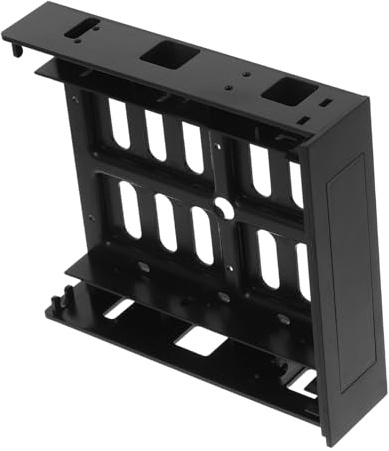 NUOBESTY Supporto Di Montaggio Disco Rigido Ssd 5,25 a 3,5 e 2,5 Adattatore Frontale, Compatibile Per Case Pc Alloggiamento Unità Ottica, Struttura Resistente Dissipazione Calore Per Uso Interno
