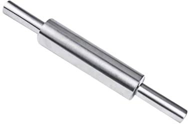 Warmhm Stainless Steel Rolling Pin, Non-Stick Baking Dough Roller for Home Kitchen, Smooth Rolling, Uniform Dough, Sturdy Tool for Pizza, Pastry and Bread