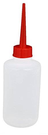 Aexit per bottiglie di plastica da 250 ml con beccuccio dritto in plastica trasparente con tappo rosso ID: 858553