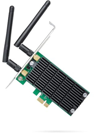 Tp-Link Ac1200 WLAN 867 MBit/S Interne Réseau sans Fil, Pci Express, WLAN, 867 MBit/S, Noir, Vert