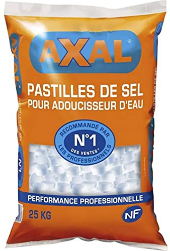 Axal Salztabletten für Wasserenthärter, Nr. 1, Verkaufsmenge 25 kg (3 Stück)