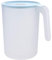 HEMOTON Grand Pichet en avec Couvercle Et Poignée Carafe à Eau Chaude Froide Pichet à Eau à pour Jus de Boisson Bocal à Thé Bouilloire Bleu