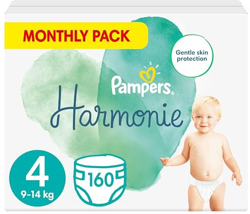 Pampers Baby Windeln Größe 4 (9-14 kg) Harmonie, 160 Stück, Alte Version