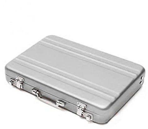 Visitenkarten Etui/Kartenetui Mini-Koffer-Aluminium-Aufbewahrungsbox ICH WÜRDE Kreditkartenhalter Bank Kartenkasten Halter Schmuckschatulle Aufbewahrungsbox Smart Brieftasche Schnalle Visitenkartenstä