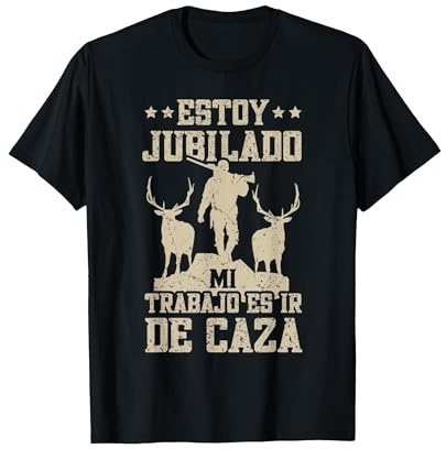Divertido Cazar Cazador Mi Trabajo Es IR De Caza Camiseta, Hombre, Negro, XL