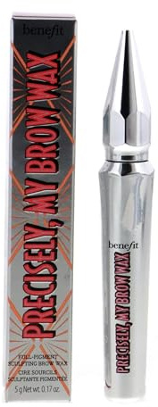 Benefit Precisely, My Brow Wax - Vollpigmentiertes Sculpting Brow Wax 5 g Nettogewicht 4,8 g (3 - Warmes Hellbraun)