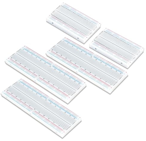 Podazz Breadboard Kit, 3PCS 830 Point 2PCS 400 Point Solderless Breadboard for Arduino Bread Boards Electronics for Circuits Projects Prototype Board