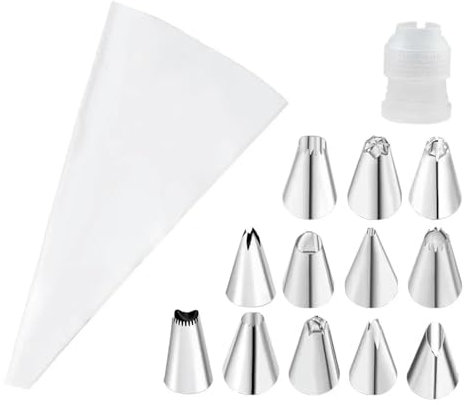 TVIVID 8/12/26 pz/set di sacchetti di pasticceria in silicone punte da cucina torta glassa tubazioni crema strumenti per decorare torte riutilizzabili sacchetti da pasticceria